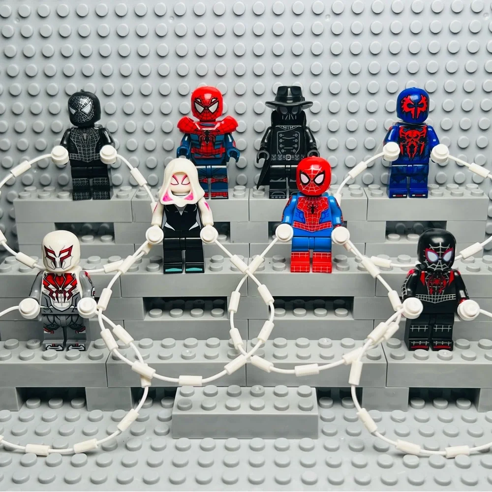 Spider Man Custom Minifigures Lot of 8